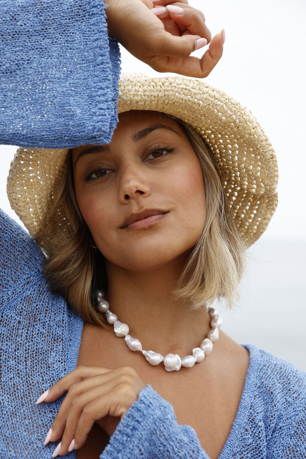 Large Baroque Pearl Strand Necklace