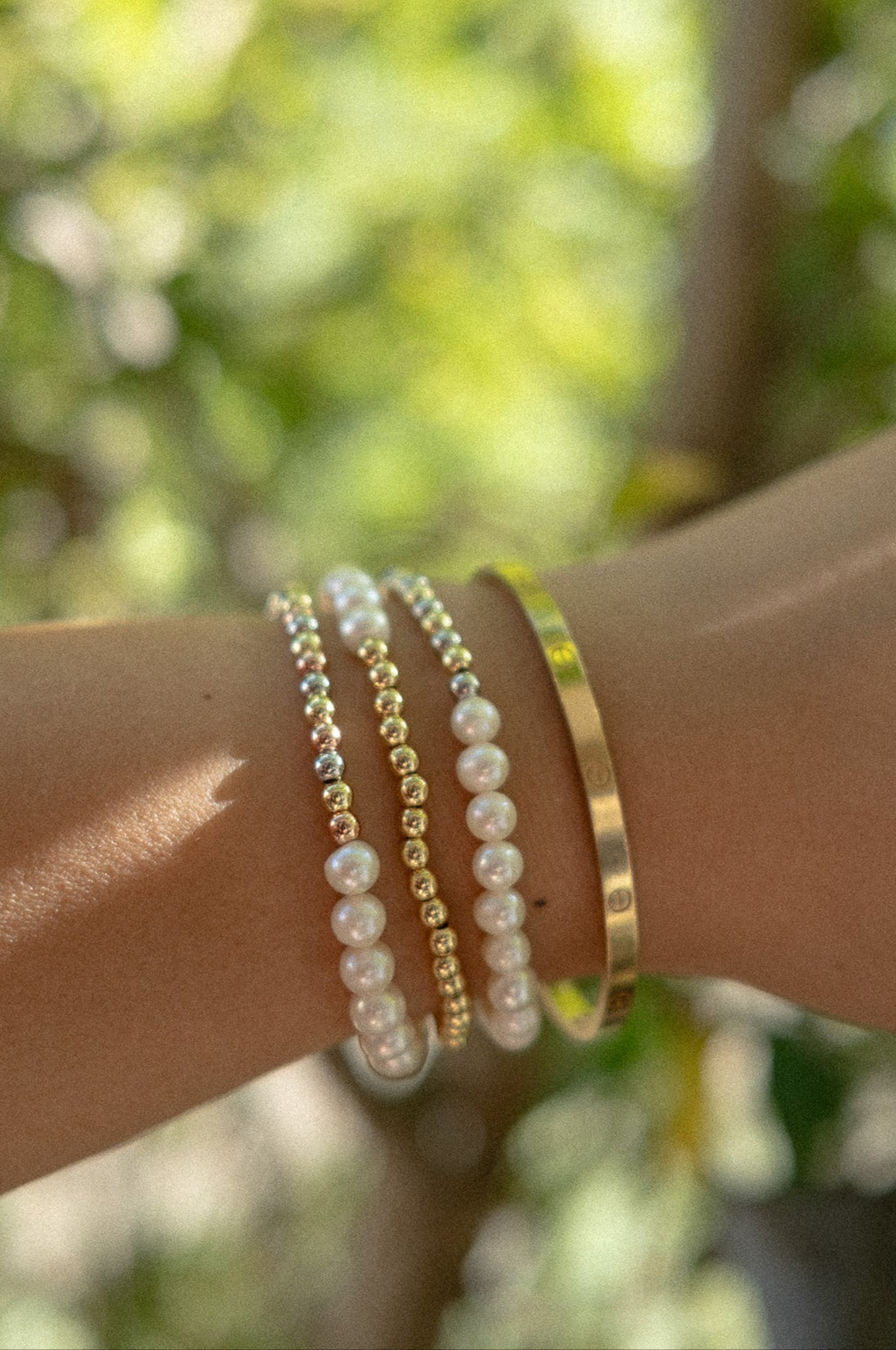 Pearl and Beads Bracelet