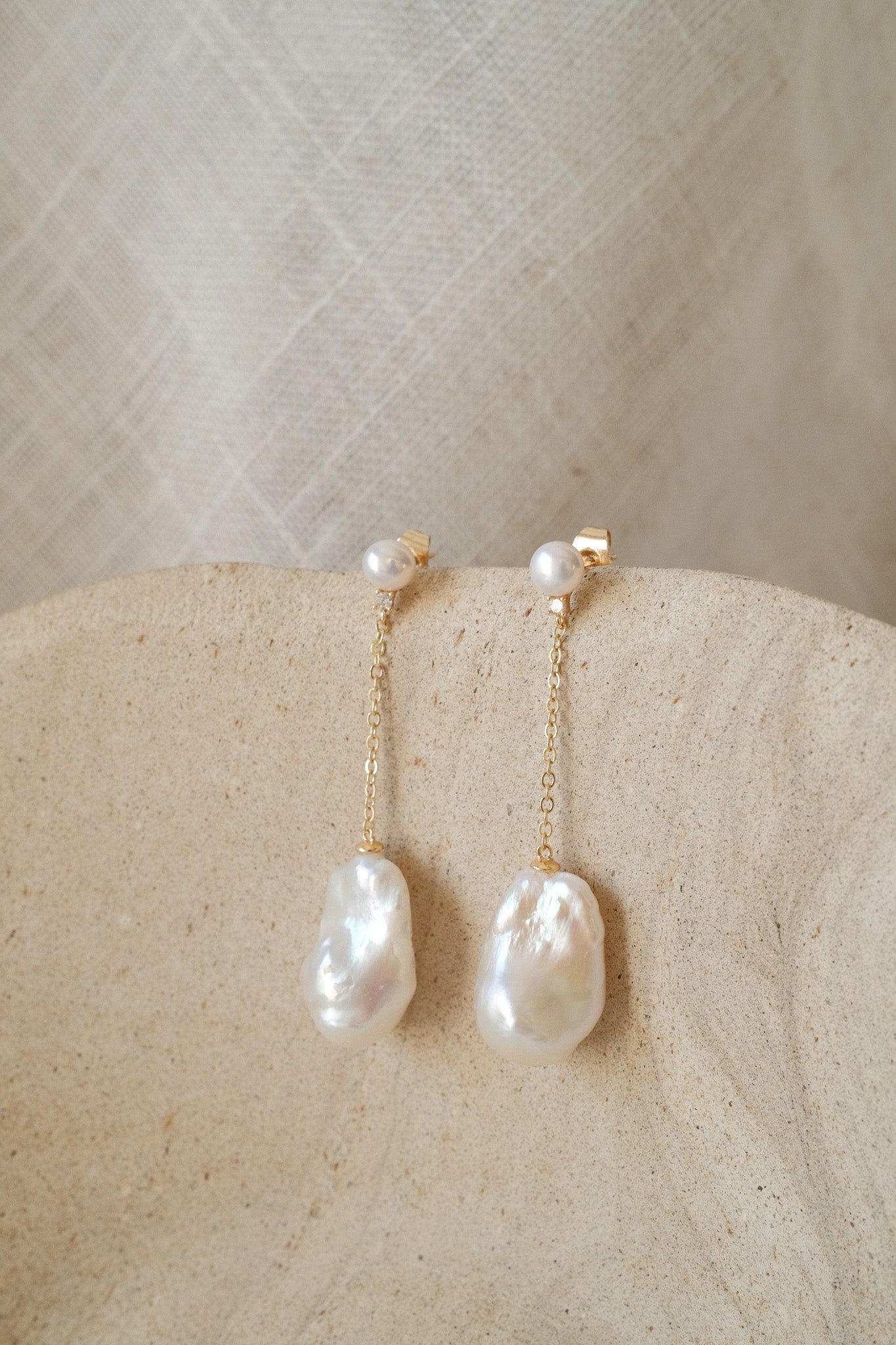 Baroque Pearl Drop Earrings