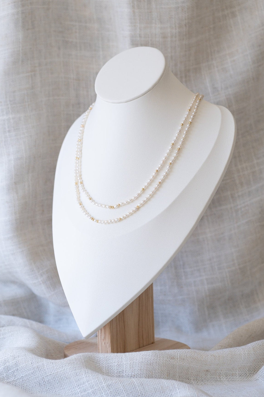 Seed Pearl Double Strand Necklace
