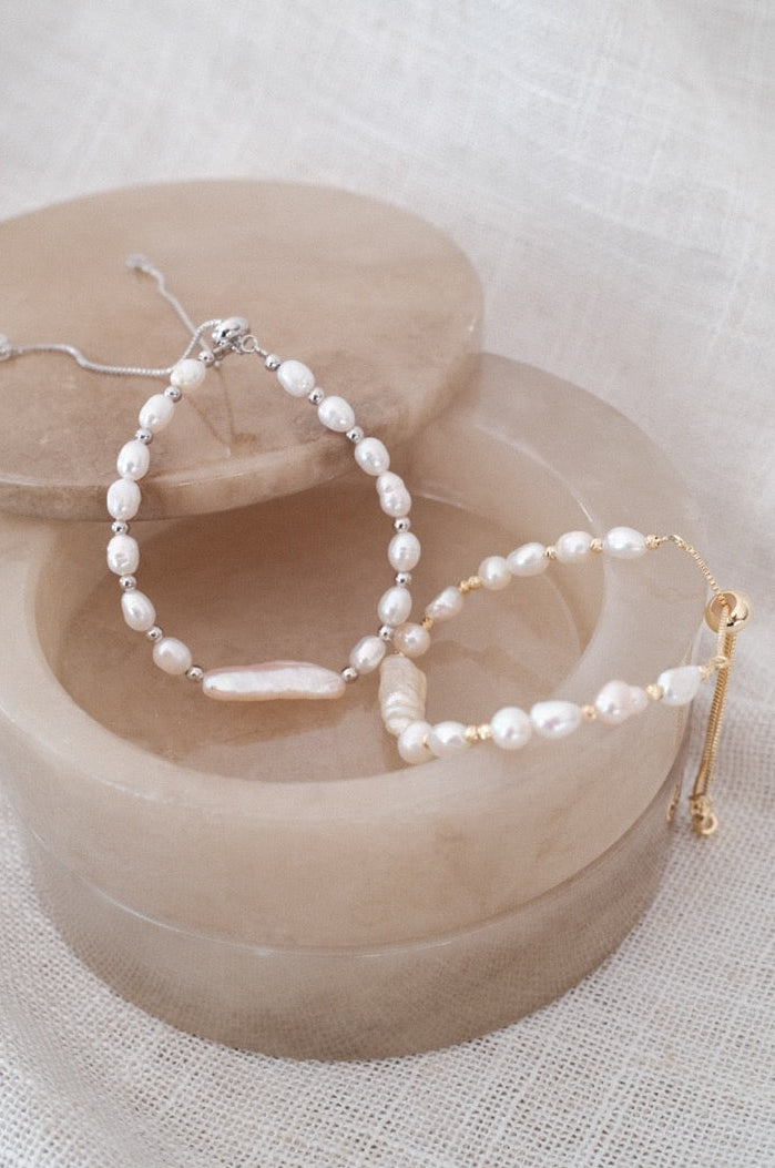 Keshi Pearl Mix Bracelet