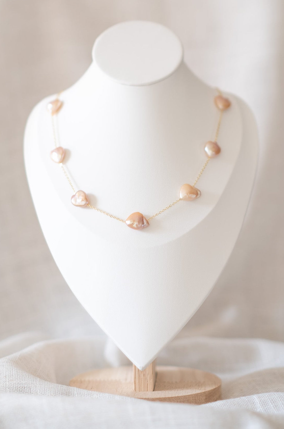 Heart Pearl Necklace