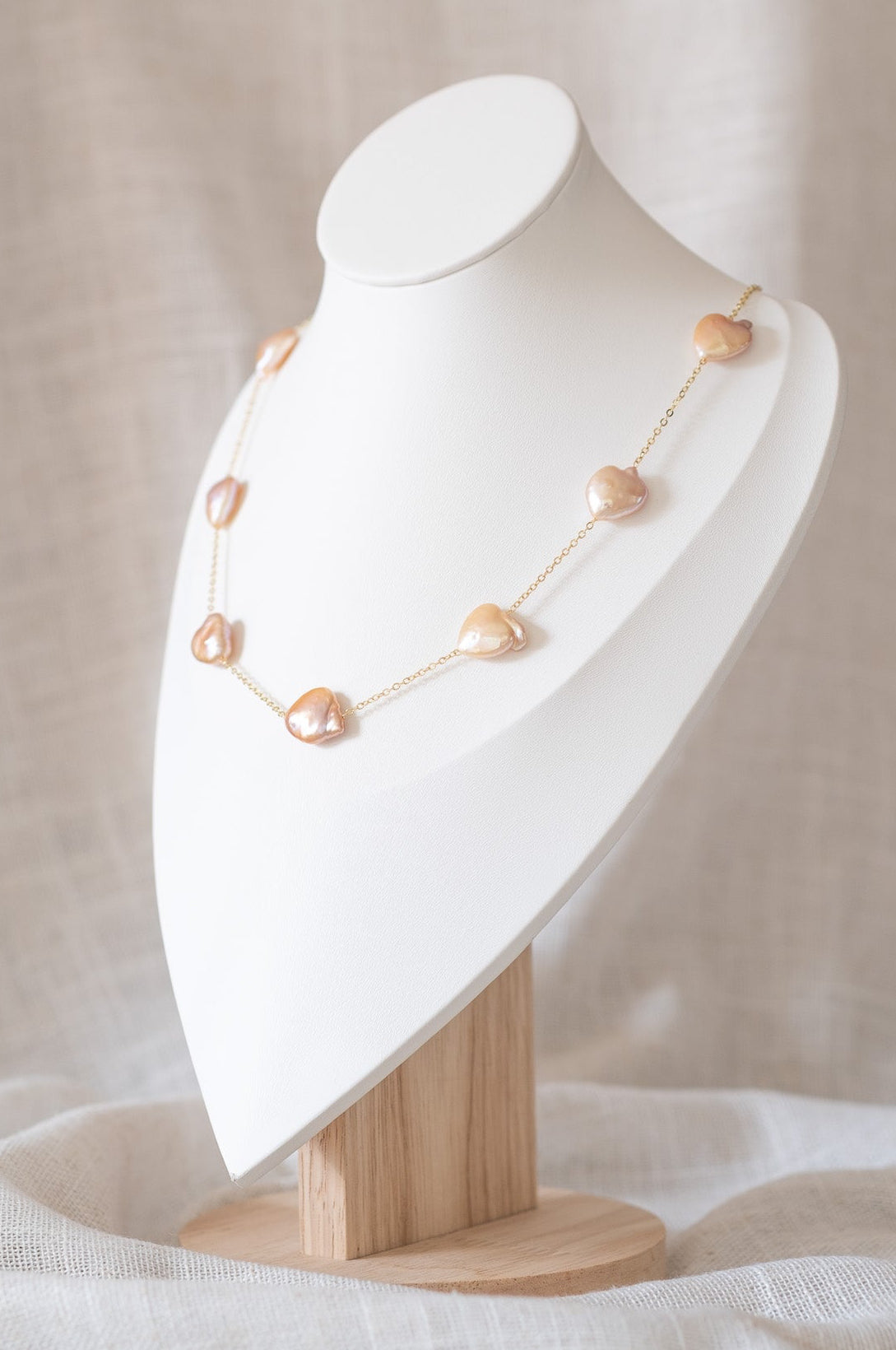 Heart Pearl Necklace