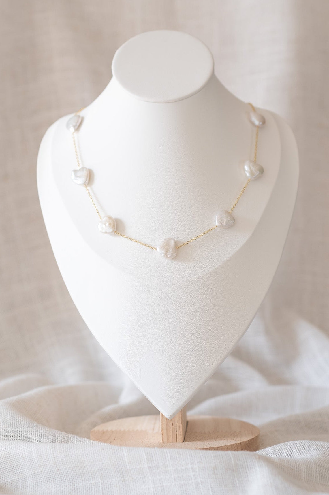 Heart Pearl Necklace
