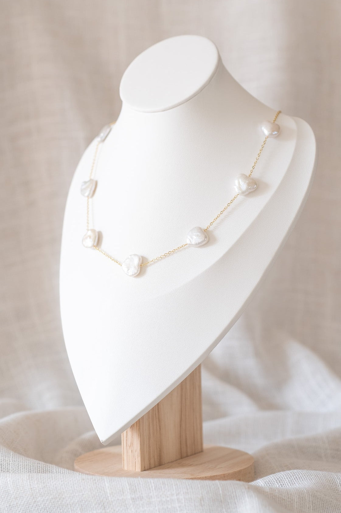 Heart Pearl Necklace