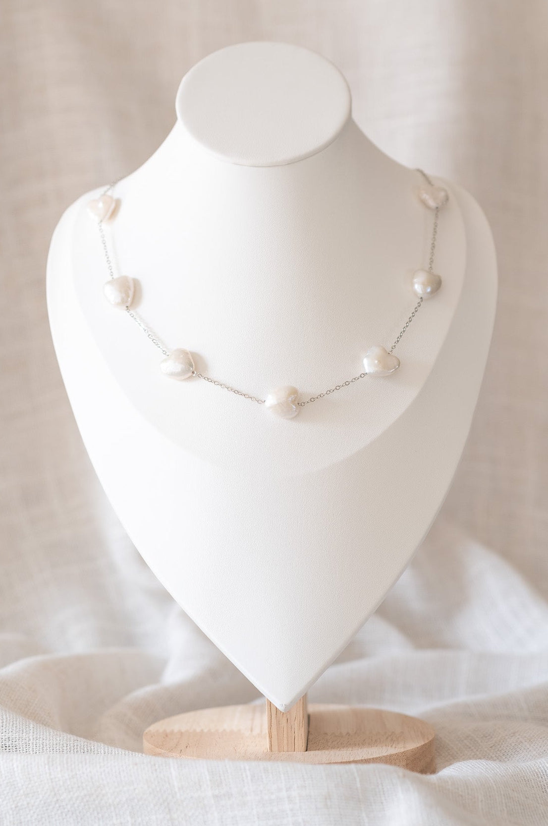 Heart Pearl Necklace