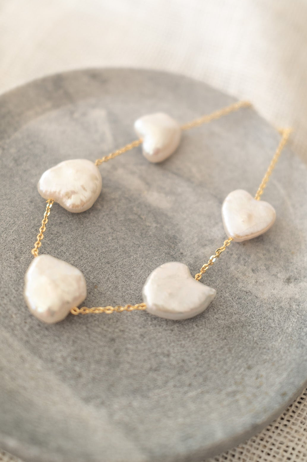 Heart Pearl Bracelet