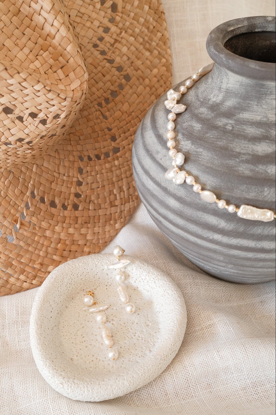 Mixed Pearl String Necklace