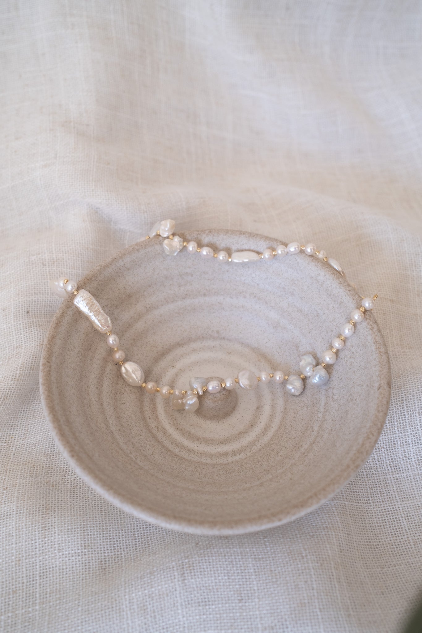 Mixed Pearl String Necklace