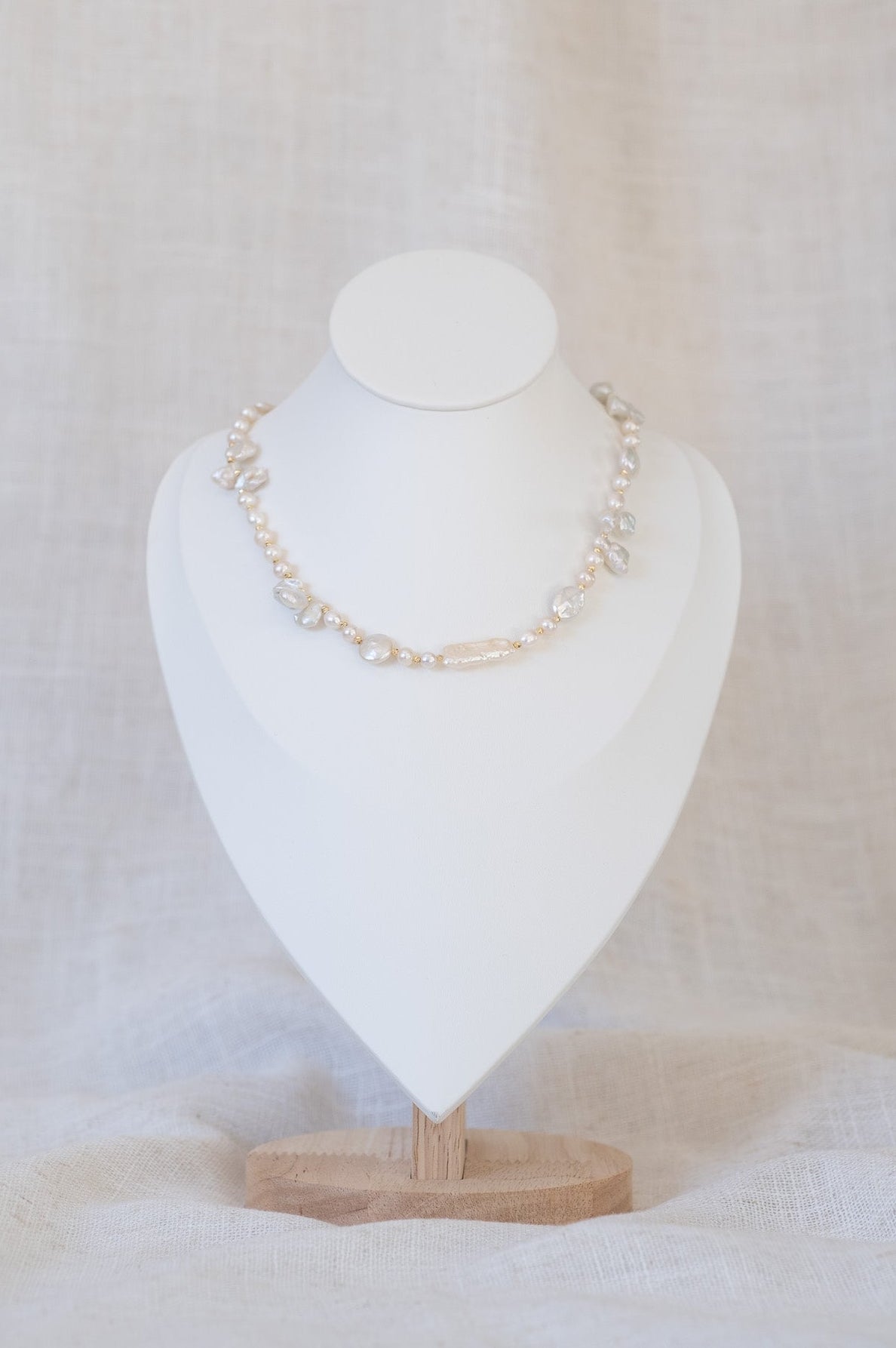 Mixed Pearl String Necklace